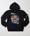 Kids Antisocial Barbed Wire Hoodie - Black