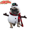 Christmas Snowman Dog Costume - Warm Winter Outfit for Small & Medium Dogs