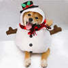 Christmas Snowman Dog Costume - Warm Winter Outfit for Small & Medium Dogs