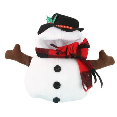 Christmas Snowman Dog Costume - Warm Winter Outfit for Small & Medium Dogs