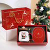 Christmas Mug Gift Set - 55℃ Heated Ceramic Cup with Festive Santa Design