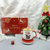 Christmas Mug Gift Set - 55℃ Heated Ceramic Cup with Festive Santa Design