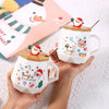 Christmas Mug Gift Set - 55℃ Heated Ceramic Cup with Festive Santa Design