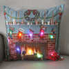 LED Christmas Cushion Cover - Winter Holiday Glow Pillow Decoration