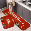 Christmas Kitchen Floor Mat - Washable Doormat for Party & Home Decor