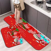 Christmas Kitchen Floor Mat - Washable Doormat for Party & Home Decor