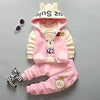 Girls Cute Cartoon Hooded Sets Autumn Boys Fashion Casual Comfortable Suit 12M-5 Years Old