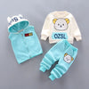 Girls Cute Cartoon Hooded Sets Autumn Boys Fashion Casual Comfortable Suit 12M-5 Years Old